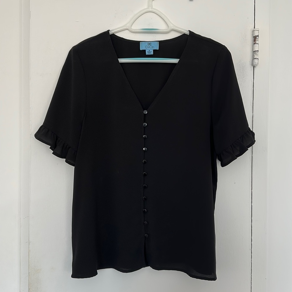 CeCe Ruffle Sleeve Blouse